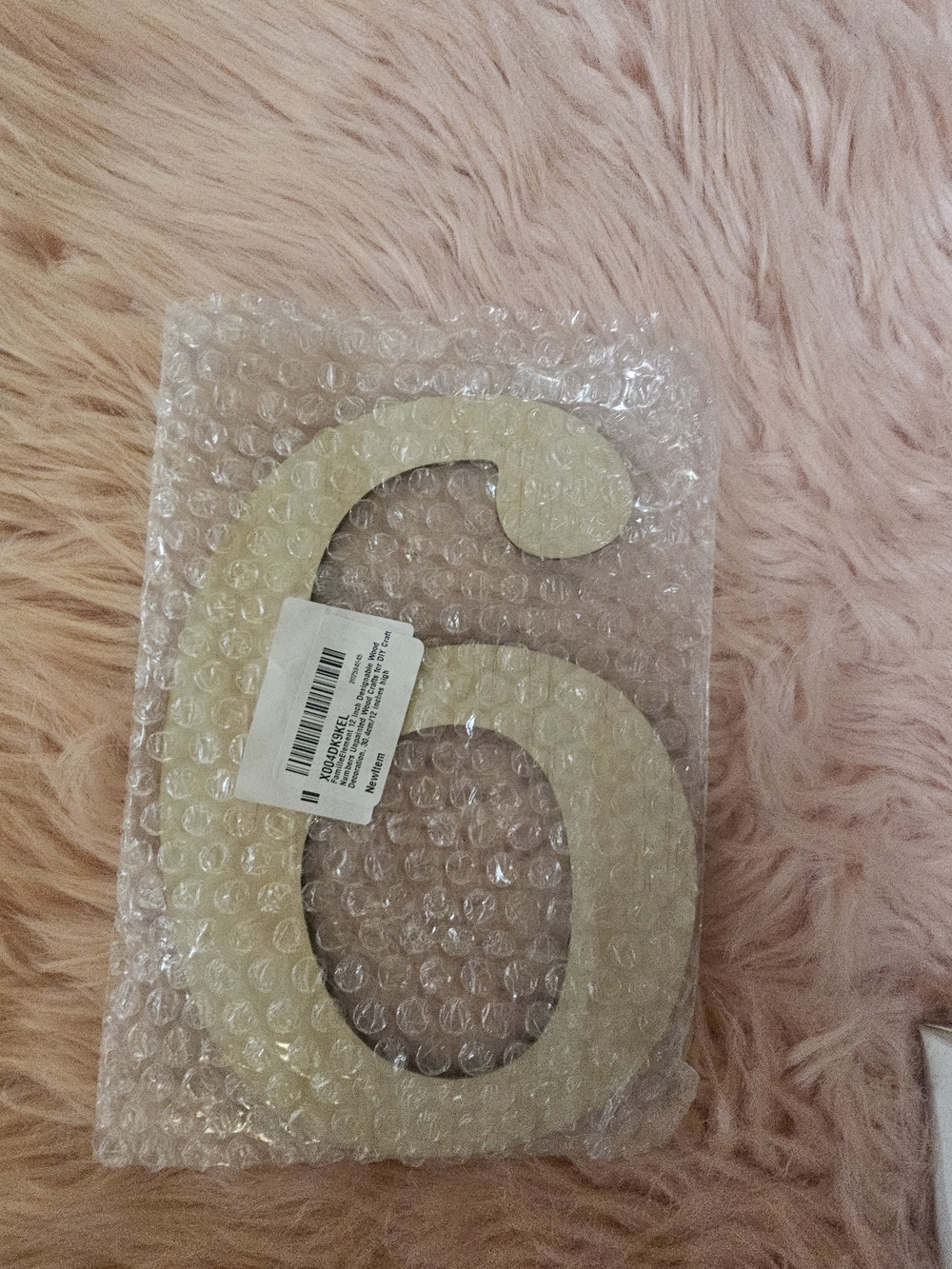 Cream Decorative Number 6 Or 9 Wall Accent